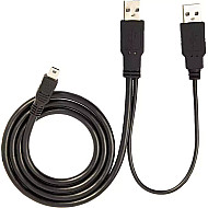 USB mini to 2 USB male cable for Wacom DTU-1031X - black
