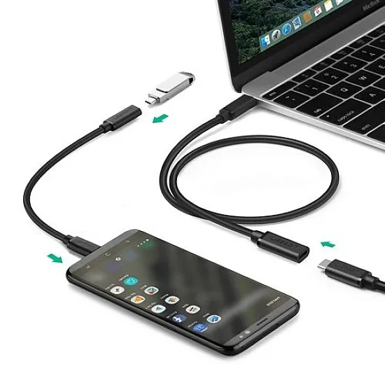 Ugreen cable extension cord USB Type-C 3.1 (female) - USB Type-C 3.1 (male) 0.5m-black