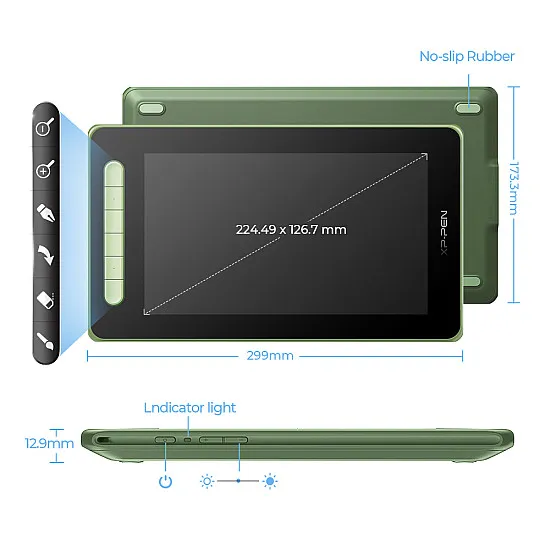 XPPen Artist 10 (2nd Gen) -Green