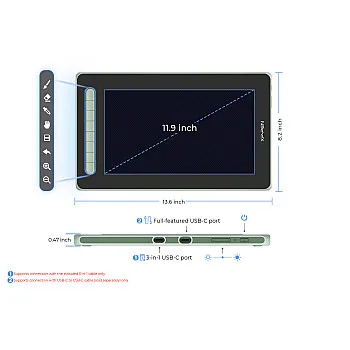 XPPen Artist 12 (2nd Gen) - green