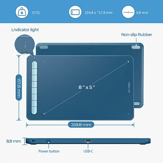XPPen Deco MW-Blue