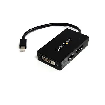3-in-1 Mini DisplayPort to DisplayPort DVI or HDMI converter