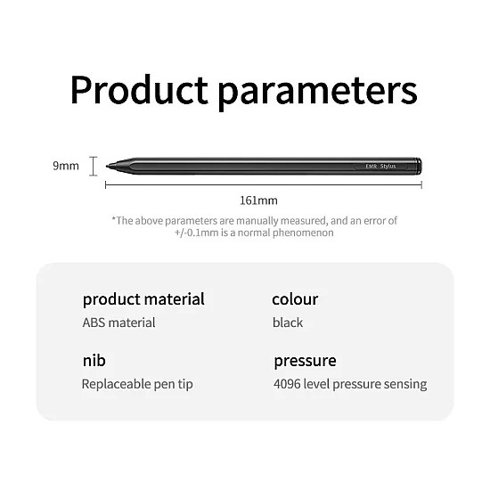 Ruidian EMR Pencil For Samsung/Wacom (With eraser) - D003