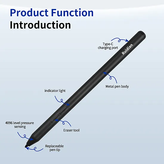 Ruidian USI Active Stylus Pen for Chromebook with Palm Rejection - U4S