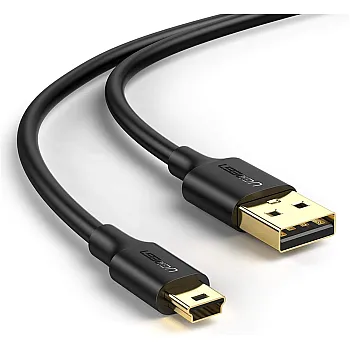 UGREEN USB 2.0 A Male to Mini 5 Pin Male Cable 1m (Black)