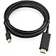 UGREEN Mini DP Male to HDMI Cable 4K, Aluminum Braided Uni-Directional Display Port to HDMI Converter Compatible with Monitor/Projector, 1.5m - (Black)