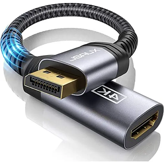 محول Jsaux 4K DisplayPort to HDMI