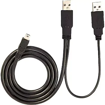USB mini to 2 USB male cable for Wacom DTU-1031X - black
