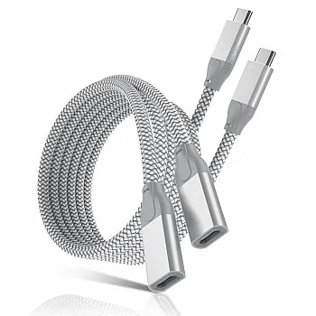 USB Type C Extension Cable 1M 2Pack,USB-C 3.1 Gen2 10Gbps Female Male Extended Adapter,Thunderbolt 3 Compatible Extender Cord 