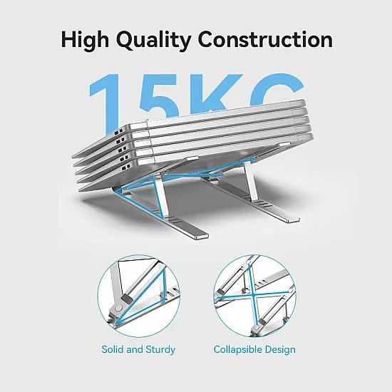 Vention Foldable Laptop Stand Silver Aluminum Alloy Type