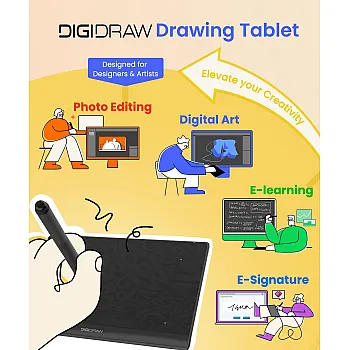 DIGIDRAW Drawing Tablet Turing Basic S