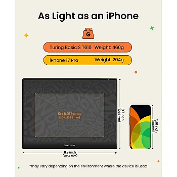 DIGIDRAW Drawing Tablet Turing Basic M
