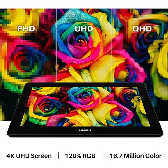 شاشة رسم هايون Kamvas Pro 16 (4K) – لون فضي