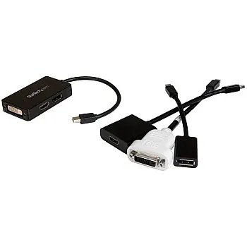 3-in-1 Mini DisplayPort to DisplayPort DVI or HDMI converter