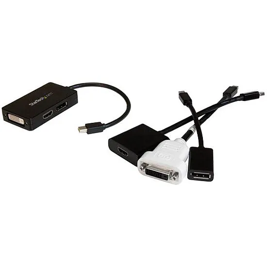 3-in-1 Mini DisplayPort to DisplayPort DVI or HDMI converter
