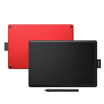 One by Wacom CTL-472 (Small/Black-Red)