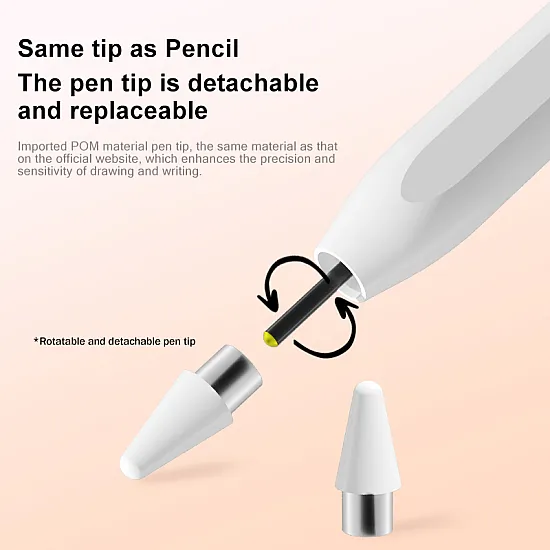 Ruidian Magnetic Active Stylus Pen (White) - Q503