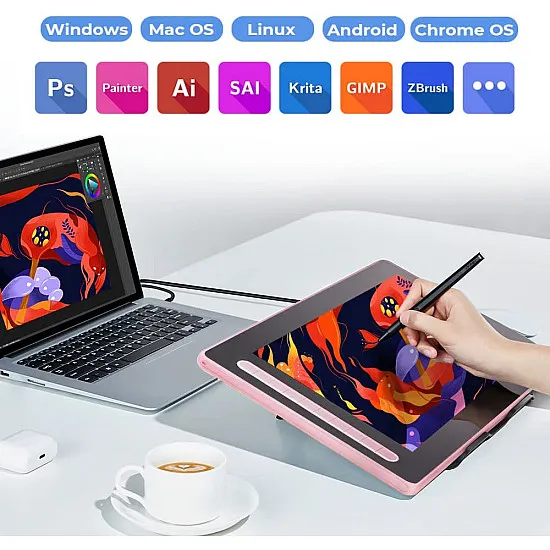 XPPen Artist 16 (2nd Gen)-Pink