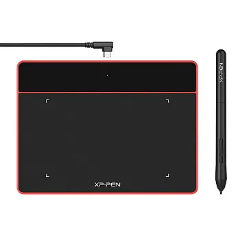 XPPen Deco Fun XS ( أحمر داكن) 
