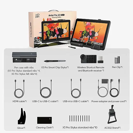 XPPen Artist Pro 22 (Gen2) Drawing Display - QHD