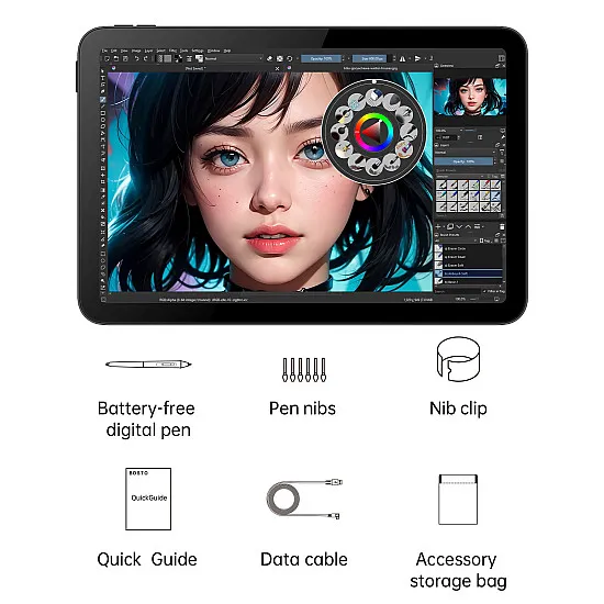 BOSTO BT-101C Pen tablet monitor - Gray
