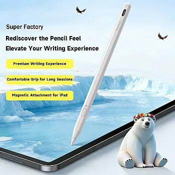 Ruidian Active Stylus Pen for iPad with 40-Hour Battery Life, and Palm Rejection - PC003