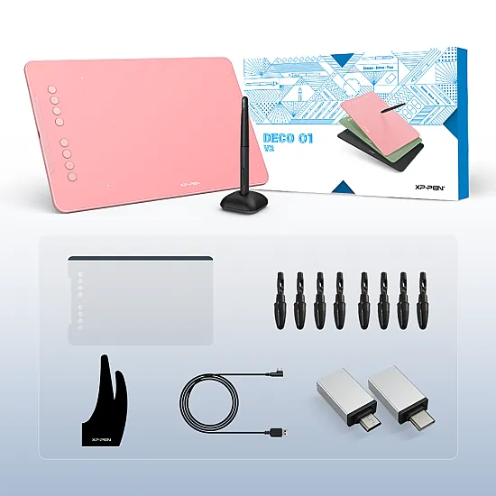 XPPen Deco 01 V2 - Pink