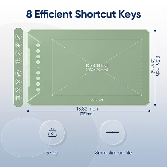 جرافيك تابلت XPPen Deco 01 V2 - أخضر
